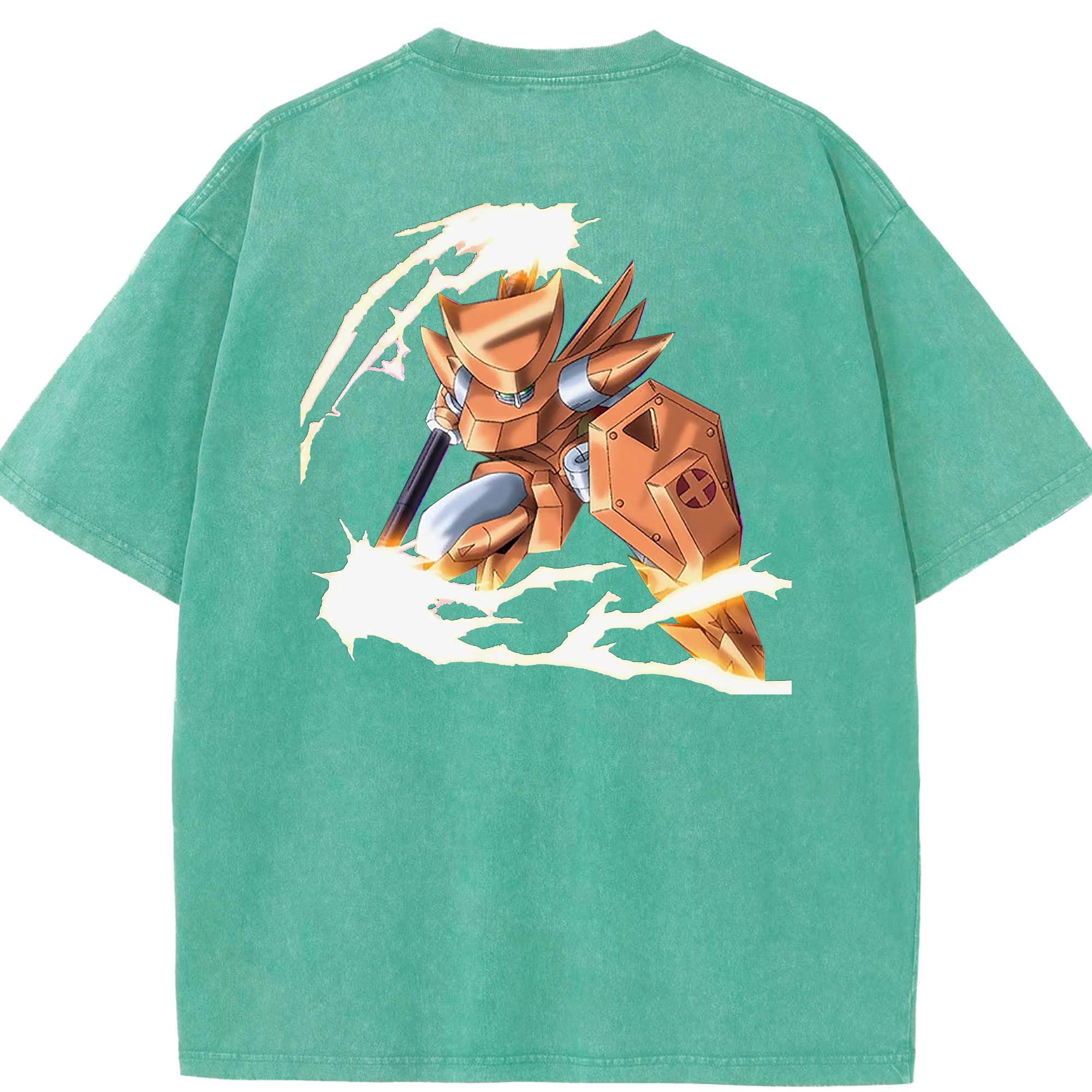 （画像用） 遊☆戯☆王 Yu-Gi-Oh! 綿100% ヴィンテージ風 半袖Tシャツ（背面プリント）